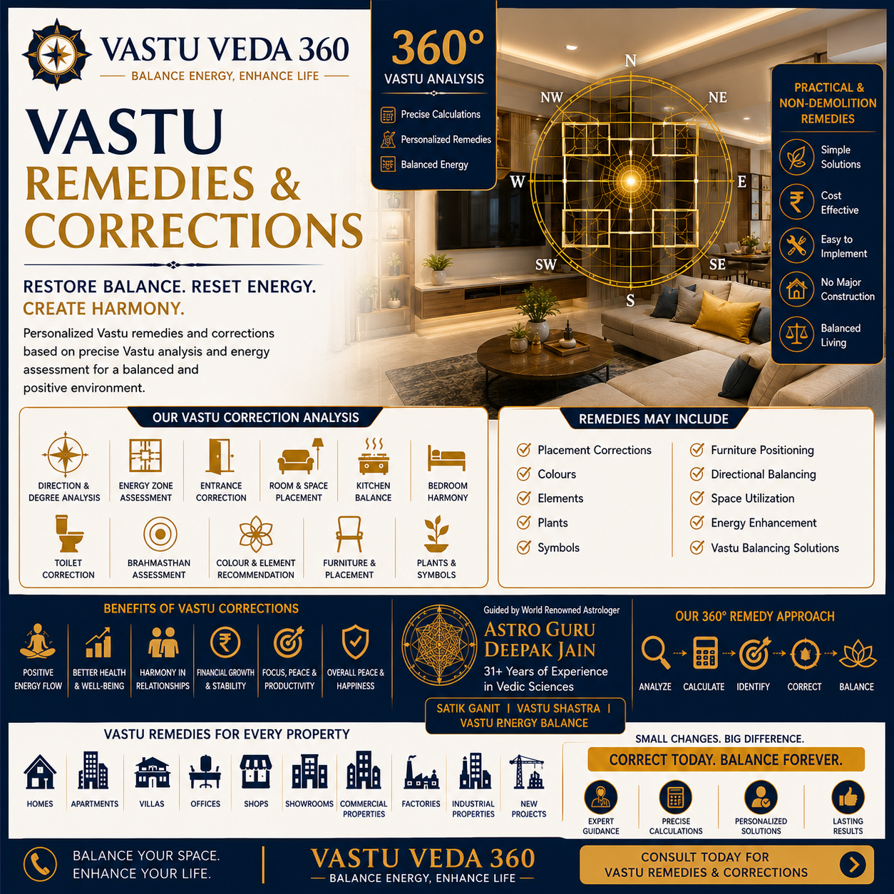 vastu remedies and correction square